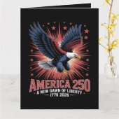 アメリカ建国250周年  カード (黄色い花)