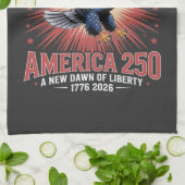 アメリカ建国250周年 キッチンタオル (折り畳み)