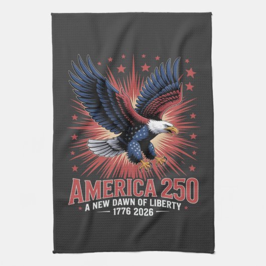 アメリカ建国250周年 キッチンタオル (縦)