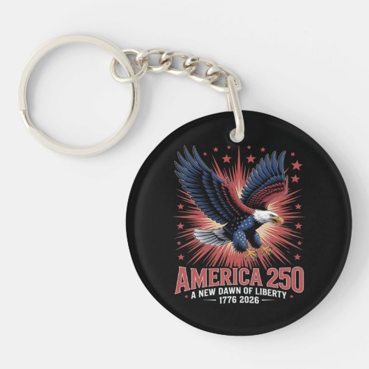 アメリカ建国250周年 キーホルダー (正面)