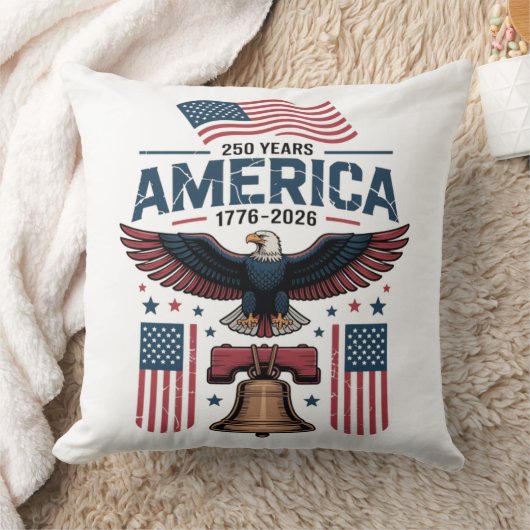 アメリカ建国250周年 クッション (ブランケット)
