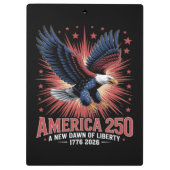 アメリカ建国250周年 クリップボード (裏面)