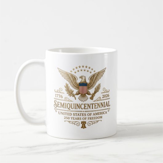 アメリカ建国250周年 コーヒーマグカップ (左)