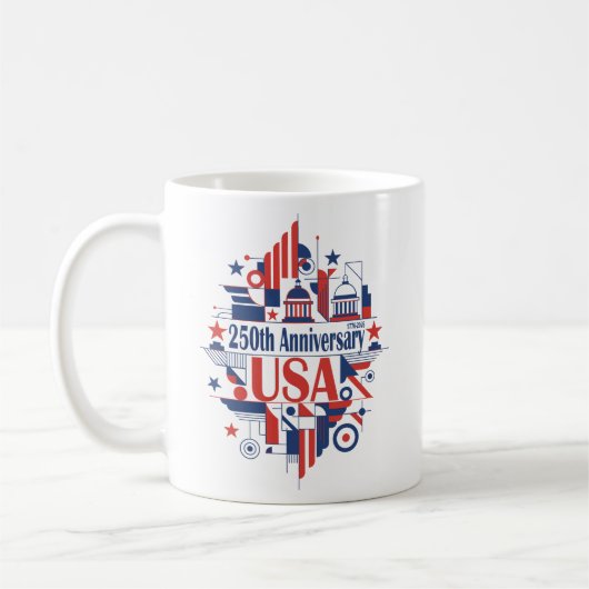 アメリカ建国250周年 コーヒーマグカップ (左)
