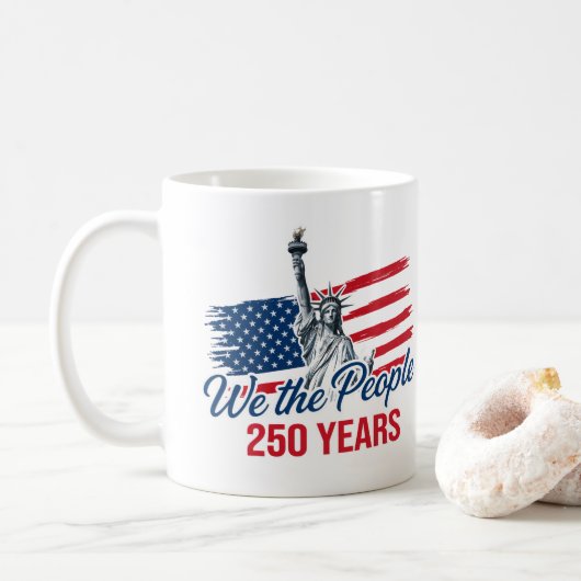 アメリカ建国250周年 コーヒーマグカップ (ドーナツ)