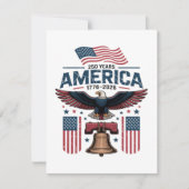 アメリカ建国250周年 サンキューカード (正面)