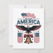 アメリカ建国250周年 サンキューカード (裏面)