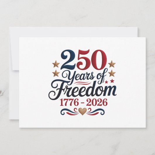 アメリカ建国250周年 サンキューカード (正面)