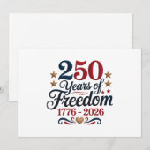 アメリカ建国250周年 サンキューカード (正面/裏面)