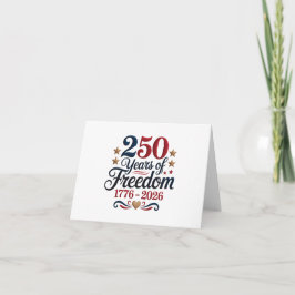 アメリカ建国250周年 サンキューカード