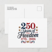 アメリカ建国250周年 シーズンポストカード (正面/裏面)