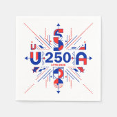 アメリカ建国250周年 スタンダードカクテルナプキン (正面)