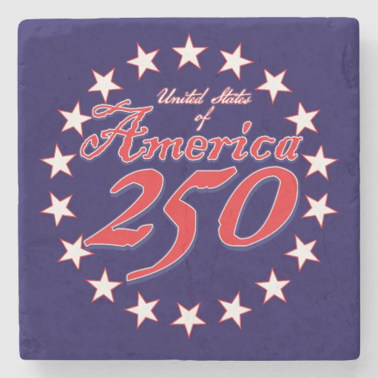 アメリカ建国250周年 ストーンコースター (正面)
