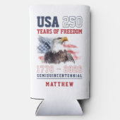 アメリカ建国250周年 スリム缶クーラー (裏面)