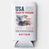 アメリカ建国250周年 スリム缶クーラー (正面)