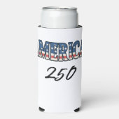 アメリカ建国250周年 スリム缶クーラー (Seltzer正面)