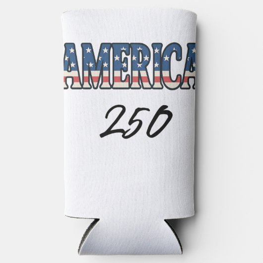 アメリカ建国250周年 スリム缶クーラー (正面)
