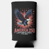 アメリカ建国250周年 スリム缶クーラー (正面)