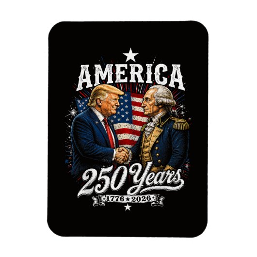アメリカ建国250周年 トランプ ワシントン マグネット (縦)