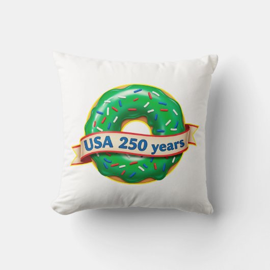 アメリカ建国250周年 ドーナツ クッション (正面)