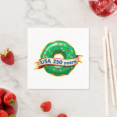 アメリカ建国250周年 ドーナツ スタンダードカクテルナプキン (インサイチュ)