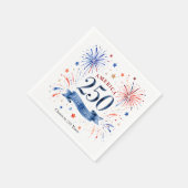 アメリカ建国250周年 ナプキン 7月4日 スタンダードカクテルナプキン (角)