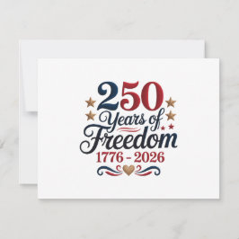 アメリカ建国250周年 ノートカード