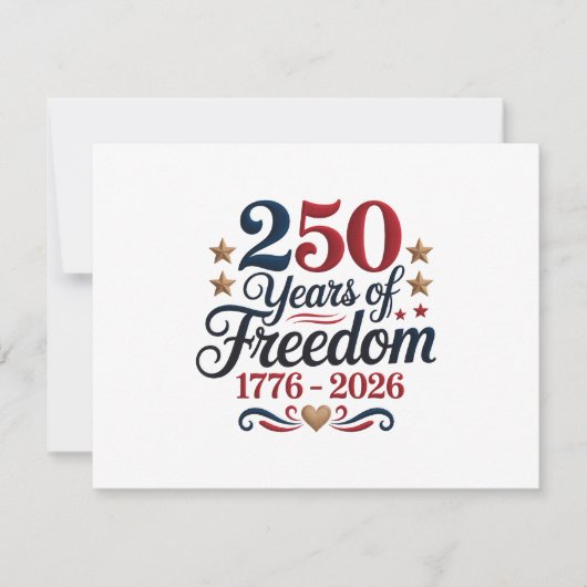 アメリカ建国250周年 ノートカード (正面)