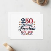 アメリカ建国250周年 ノートカード (正面/裏面インサイチュ)