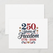 アメリカ建国250周年 ノートカード (正面/裏面)