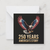 アメリカ建国250周年 ノートカード (正面)