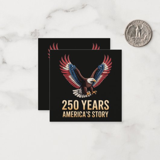 アメリカ建国250周年 ノートカード (正面/裏面インサイチュ)