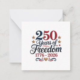 アメリカ建国250周年 ノートカード