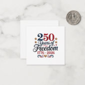 アメリカ建国250周年 ノートカード (正面/裏面インサイチュ)