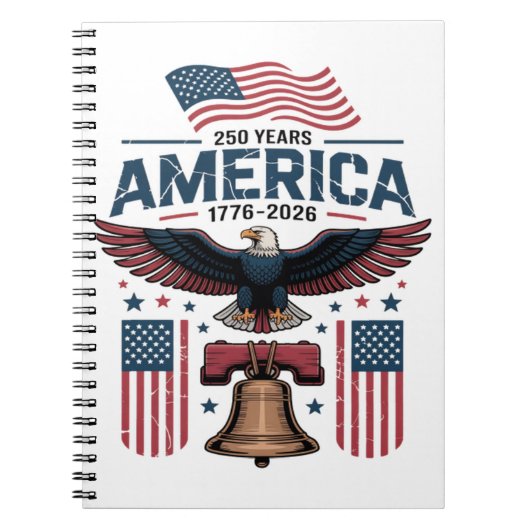 アメリカ建国250周年 ノートブック (正面)