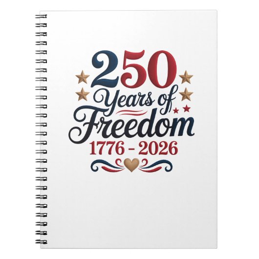 アメリカ建国250周年 ノートブック (正面)