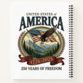 アメリカ建国250周年 ノートブック (裏面)