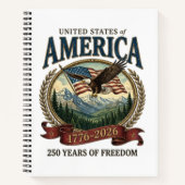 アメリカ建国250周年 ノートブック (正面)