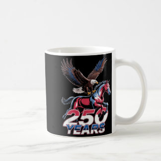 アメリカ建国250周年 ハクトウワシ クレイドルホース コーヒーマグカップ