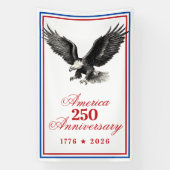 アメリカ建国250周年 ハクトウワシ 横断幕 (縦)