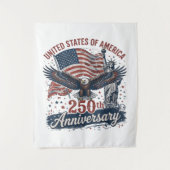 アメリカ建国250周年 ハクトウワシ 自由の女神 タペストリー (正面)