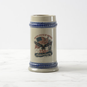 アメリカ建国250周年 ハクトウワシ 自由の女神 ビールジョッキ