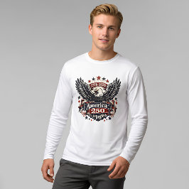 アメリカ建国250周年 ハクトウワシ 1776-2026 愛国 トライブレンドTシャツ