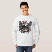 アメリカ建国250周年 ハクトウワシ 1776-2026 愛国 Tシャツ (正面フル)