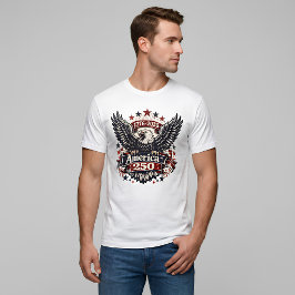 アメリカ建国250周年 ハクトウワシ 1776-2026 愛国 Tシャツ