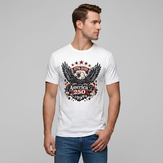 アメリカ建国250周年 ハクトウワシ 1776-2026 愛国 Tシャツ