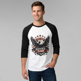 アメリカ建国250周年 ハクトウワシ 1776-2026 愛国 Tシャツ