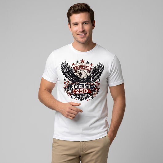 アメリカ建国250周年 ハクトウワシ 1776-2026 愛国 Tシャツ