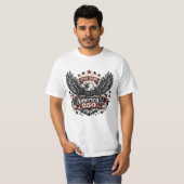 アメリカ建国250周年 ハクトウワシ 1776-2026 愛国 Tシャツ (正面フル)