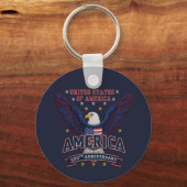 アメリカ建国250周年 ビジネスQRコード キーホルダー (正面)